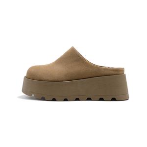 Женские противоскользящие тапочки с закрытым носком MIS. DANNY, Chestnut