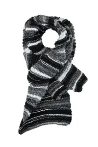 Модный шарф COLLEZIONE ALESSANDRO "Liah", производство Италия, черный