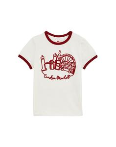 Футболка WE Fashion, Red/White