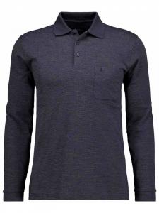 Ragman Поло с длинными рукавами, черного цвета
