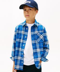 Детская футболка Tommy в клетку с графическим рисунком