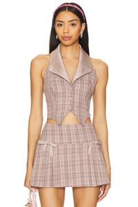 Жилет Devon "Больше предстоит", taupe plaid