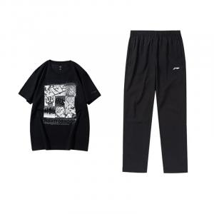 Коллекция баскетбольной одежды LiNing: повседневная спортивная одежда унисекс, черная