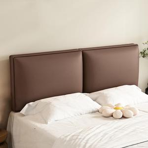 ZZYK Подушка-изголовье клиновидная с ремешками и съемным чехлом Red