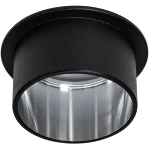 Встраиваемый светильник LED Gil LED-модуль 1 шт. Теплый белый, диммируется в 3 ступени Paulmann, черный/серебристый