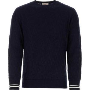 Свитшот с логотипом по всей поверхности Valentino, синий