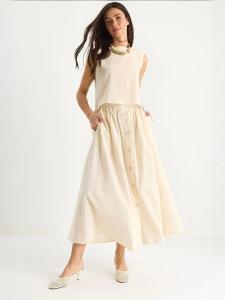 Брючный костюм Bianco Lucci, бежевый