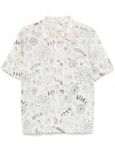 Рубашка с вышивкой Universal Works, нейтральный