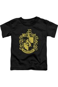 Футболка с коротким рукавом для малышей с гербом Пуффендуя из Гарри Поттера Gildan, черный