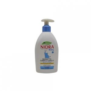 Детский шампунь для ванны 500 мл с овсяным молоком и пантенолом Nidra