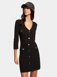 Трикотажное платье приталенного кроя Morgan, черный