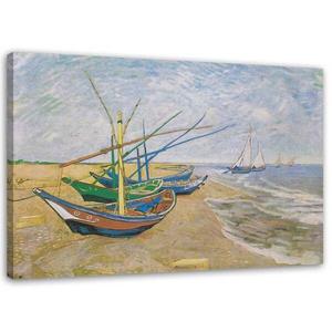 Картина Feeby Fischerboote am Strand - V van Gogh, синий