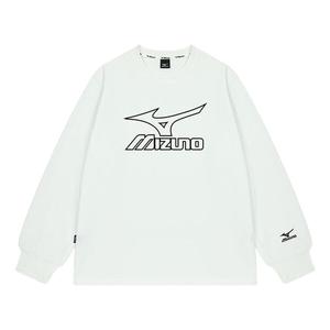 Футболка logo graphic long sleeve t-shirt 'white' Mizuno, белый