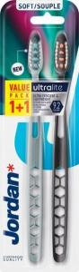 Зубная щетка Jordan Ultralite Duo — мягкая, 1 упаковка — 2 шт (1+1) — разные цвета