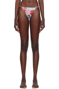 Синие роскошные стринги V-образной формы Fleur du Mal