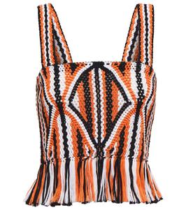 Майка-топ Амалия из макраме Gabriela Hearst, Spice Multi