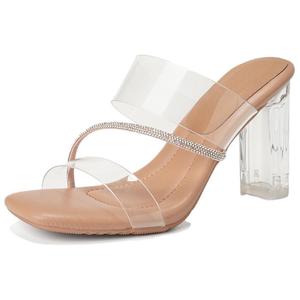 Lan Miao Женские противоскользящие шлепанцы на резиновой подошве - нюд, цвет Nude