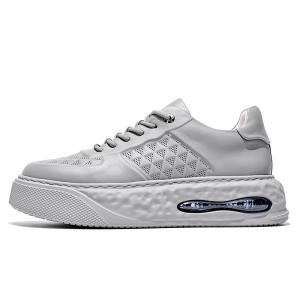 MOERBAI Лава серия противоскользящие износостойкие легкие дышащие увеличивающие рост низкие скейтерские кроссовки мужские серые, цвет Gray