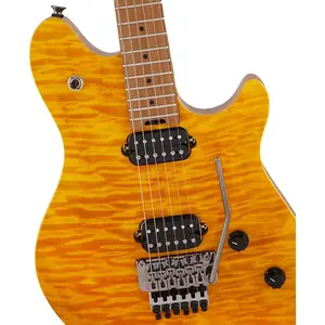 EVH Wolfgang WG Standard с матрешечным топом и грифом из запеченного клена - Прозрачный янтарь