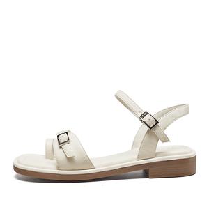 Сандалии с одним ремешком женские YEARCON, Ecru