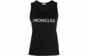 Моноклер Футболка-майка с принтом логотипа, черная