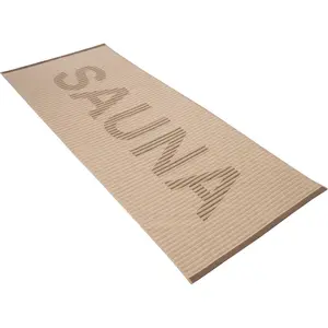 Полотенце для сауны Camden с волновой структурой высокий-низкий рельеф Vossen, Stone