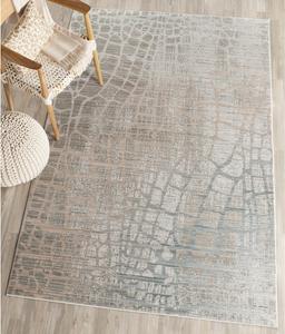 Ковер SAFAVIEH, 244 x 305 см, - коллекция Valencia - большой - серый и мульти, дизайн в стиле бохо шик с эффектом потертости, не линяет и легко чистится, идеально для гостиной, спальни, офиса, столовой (VAL204C)