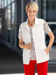 Короткий жилет Classic Basics, белый