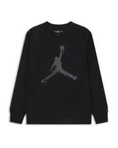 Детская футболка с длинным рукавом Jumpman - для подростков. Jordan, черный