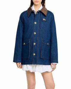 Джимовая рабочая куртка Sandro, синий