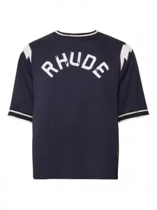 Бейсбольная футболка с логотипом RHUDE, синий