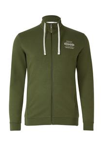 s.Oliver Толстовка на молнии зеленого цвета