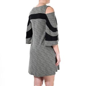 Женское свободное платье с открытыми плечами и цветными блоками Nina Leonard Nina Leonard