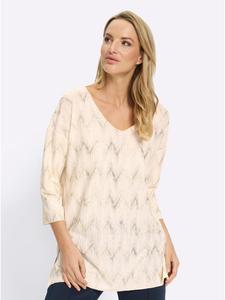 Heine Футболка-туника с принтом цвета шампанского золота