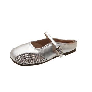 Быстросохнущие антибактериальные сандалии с закрытым носком для женщин WUJI, Silver