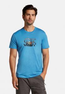 Спортивная футболка icebreaker LIGHT WEIGHT TECH LITE HIKE TOGETHER, Arctic/Light Blue