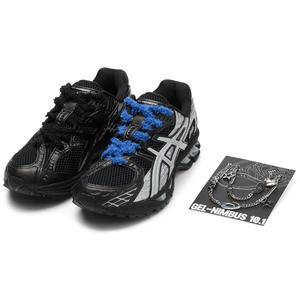 ASICS Кроссовки GEL Nimbus 10.1 с амортизацией, износостойкие, повседневные, унисекс, цвет "жидкий черный, серебристый"