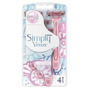 Бритва одноразовая, 4 шт. Gillette, Simply Venus 3