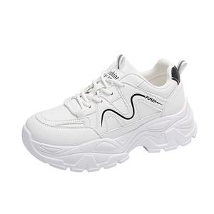 Puppytown Скользоустойчивые износостойкие водонепроницаемые массивные низкие кеды женские белые, цвет White