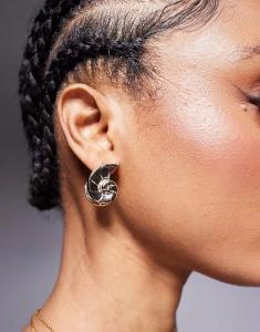 Серьги-гвоздики в золотистом оттенке Asos Design