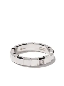 Кольцо Ice Cube из белого золота с бриллиантом Chopard