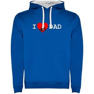 Худи Kruskis I Love Dad Two-Colour, синий