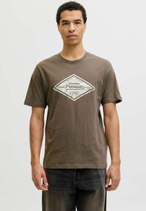 Футболка Jack & Jones PREMIUM Print T-shirt, Crocodile/Dark Green