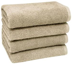 Полотенце Zollner 00000319 4 шт, 50x1x100 см цвет sandbraun