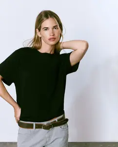 Женская базовая футболка Brownie, черный