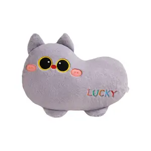 Милый плюшевый котенок в мультяшном стиле, высота 40см/55см PUDOWRABBIT, серый
