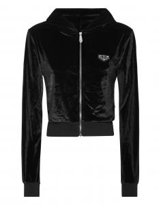 Толстовка с капюшоном и толстовкой Crystal Signature PHILIPP PLEIN, черный