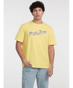 Футболка с коротким рукавом GUESS JEANS, светло-желтый