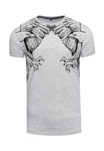 Футболка с классным принтом орла RUSTY NEAL, серый