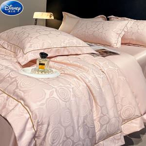Disney Комплект постельного белья, 150 см, 4 предмета, простыня, розовый